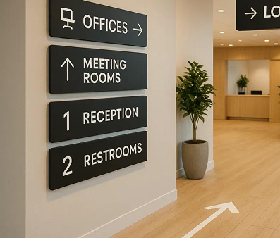 Indoor business signs